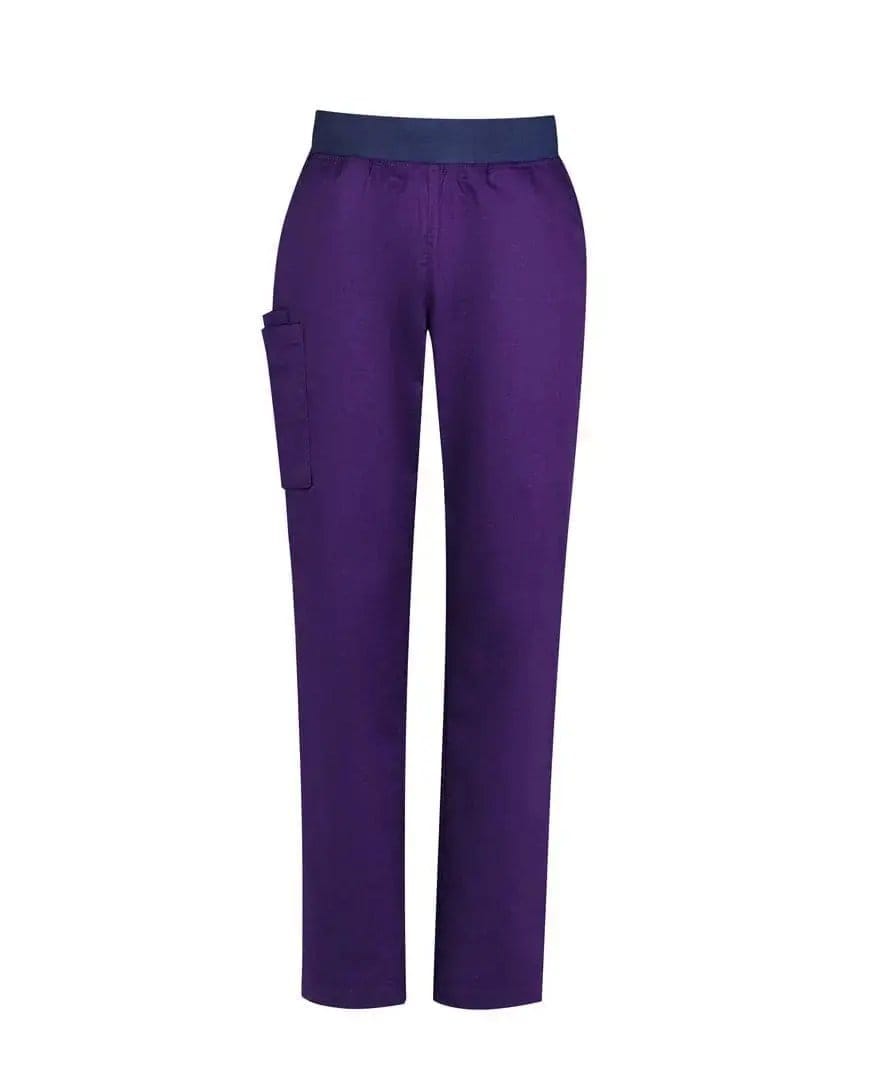 Biz Care Riley Womens Straight Leg Scrub Pant CSP047LL Health & Beauty Biz Care XS Purple